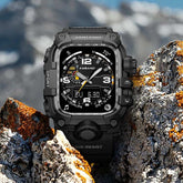 Mudmaster Style Stainless Steel Case TPU Strap Protective Sporty Band